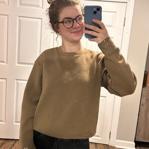 Champion Women's Brown Crew Neck Sweater